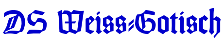 DS Weiss-Gotisch шрифт